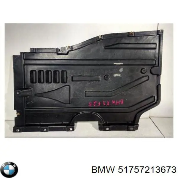 Защита днища задняя левая на BMW X3 (F25) купить.