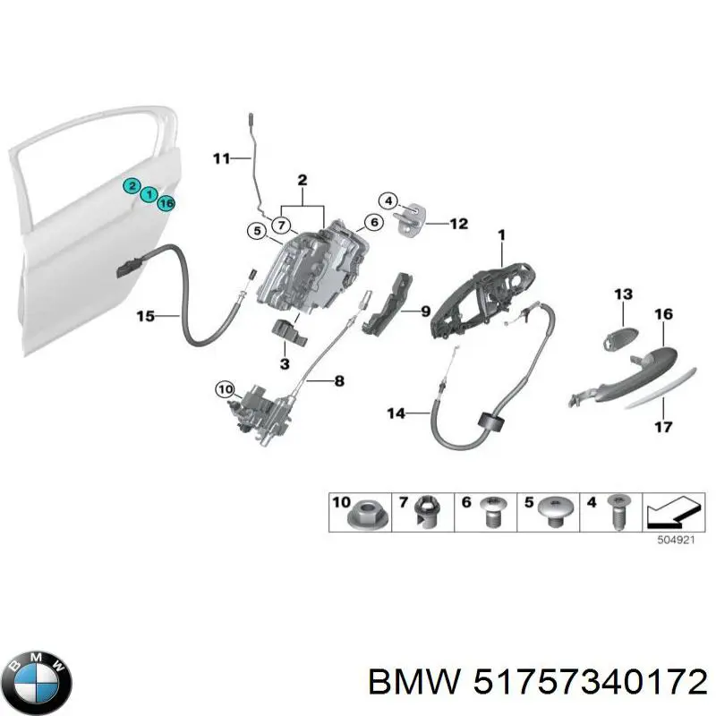 Revestimiento de los bajos, parte media 51757340172 BMW