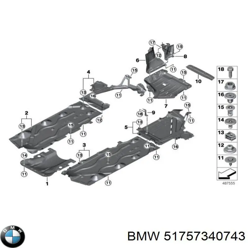 7055179 Autotechteile Щиток грязезащитный передней арки крыла
