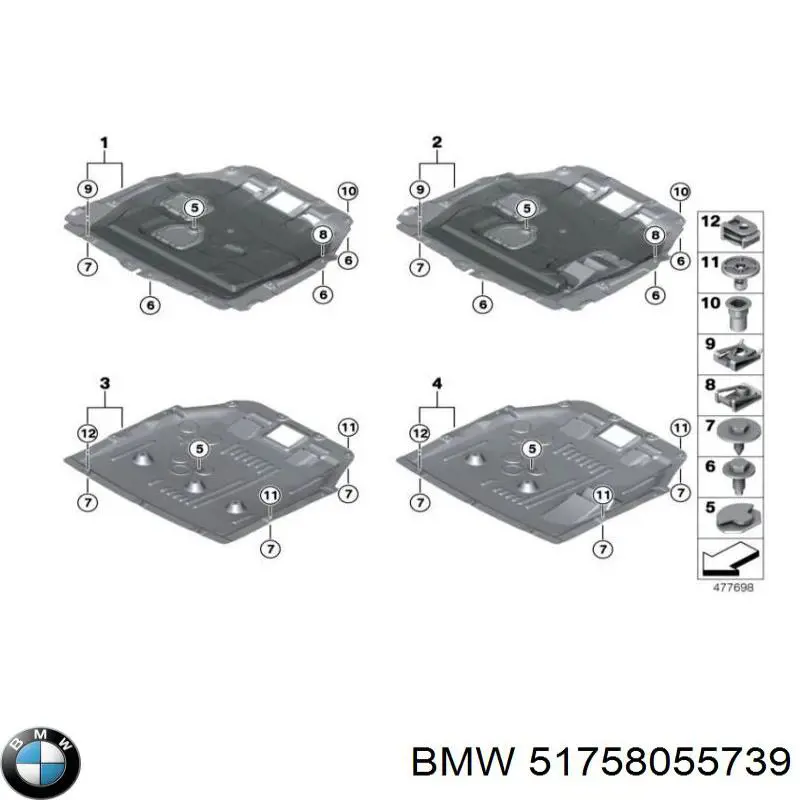 Купить 51758055739 BMW 