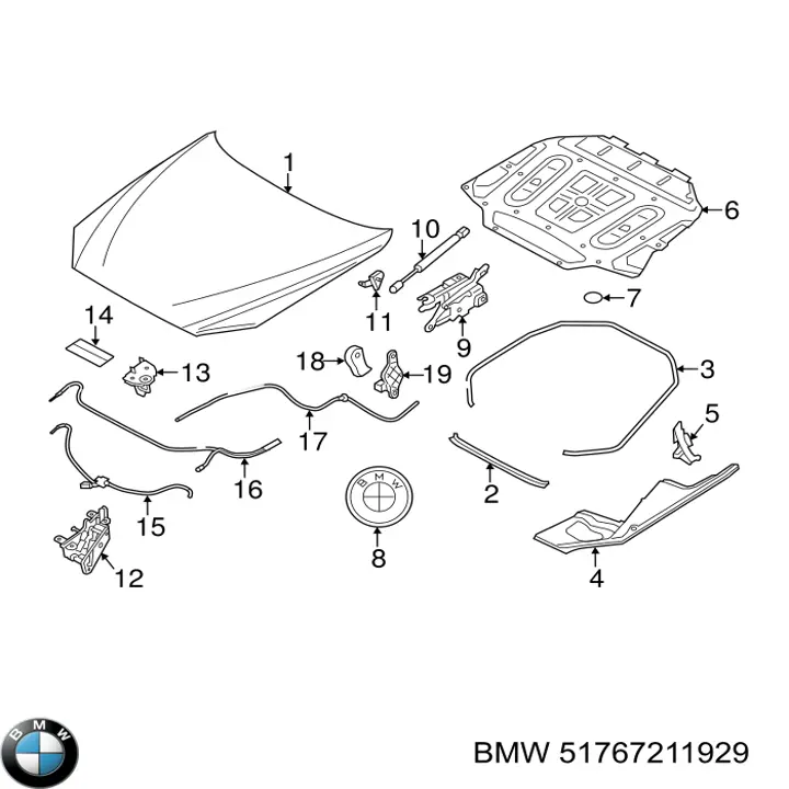  BMW 51767211929 цена, от 122.88 USD