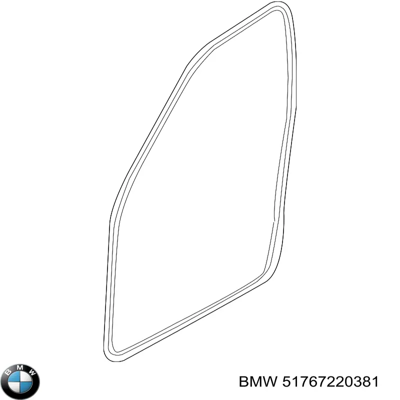 Купить 51767220381 BMW Уплотнитель двери передней (на кузове)