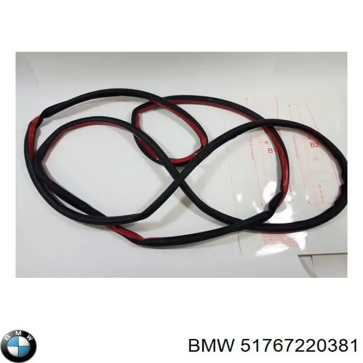 Уплотнитель двери передней (на кузове) BMW 51767220381 цена, от 19.17 USD