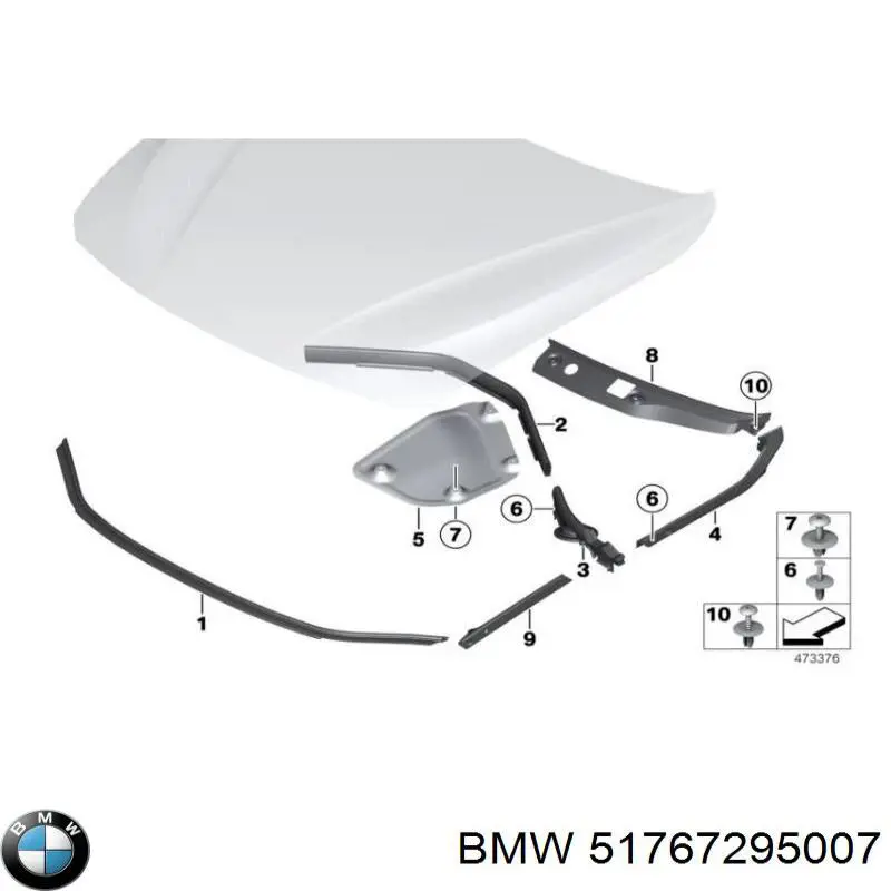 BMW 51767295007 цена, от 10.14 USD