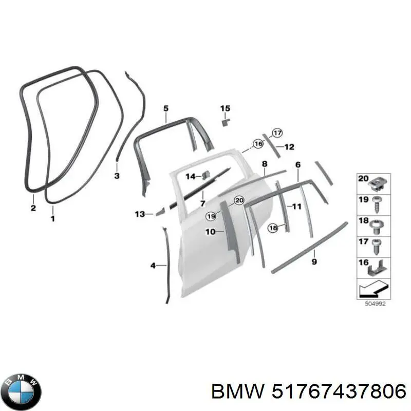  BMW 51767437806 цена, от 45.35 USD