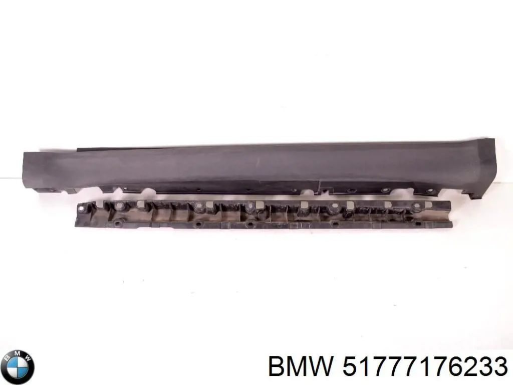 Placa sobreposta (moldura) externa esquerda de acesso para BMW X6 (E71)