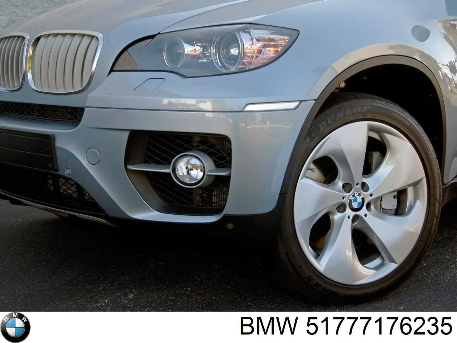 Expansor (placa sobreposta) de arco do pára-lama dianteiro esquerdo para BMW X6 (E71)