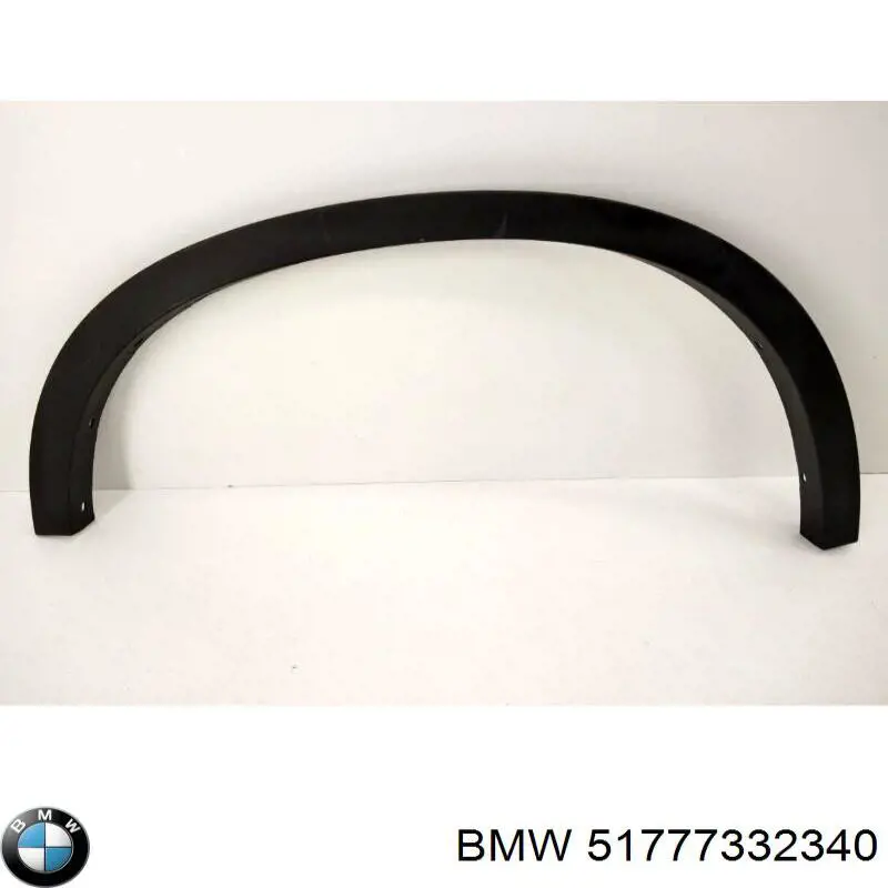 Expansor direito (placa sobreposta) de arco do pára-lama traseiro para BMW X1 (F48)