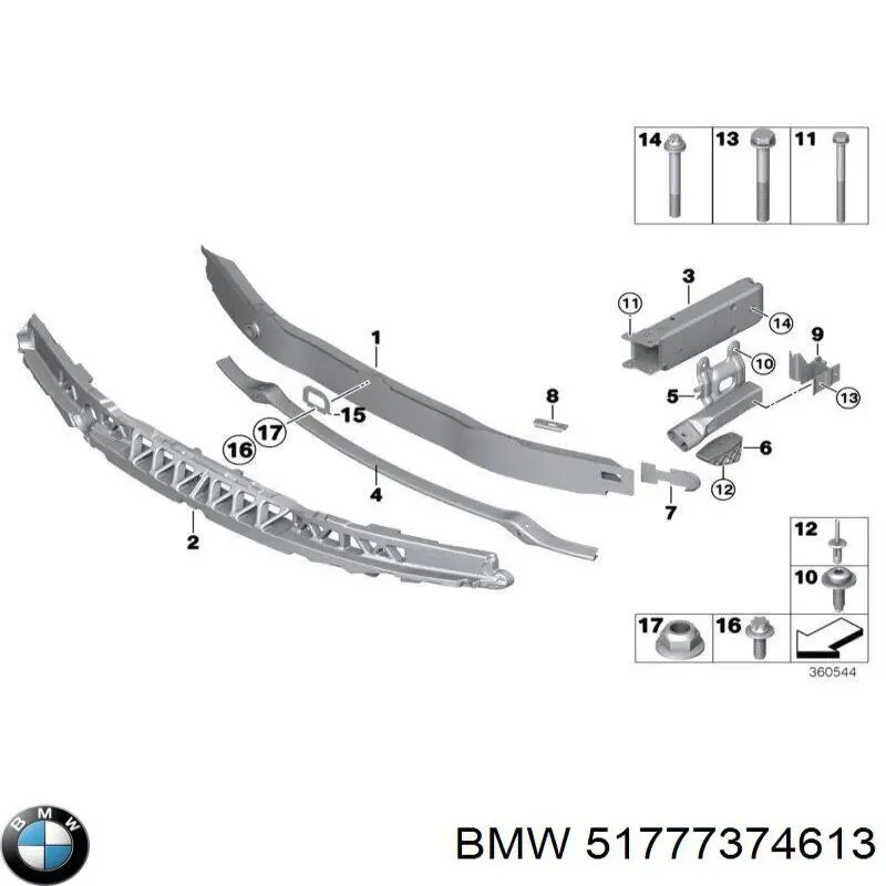 Накладка (молдинг) порога наружная левая BMW 51777374613 цена, от 57.14 USD
