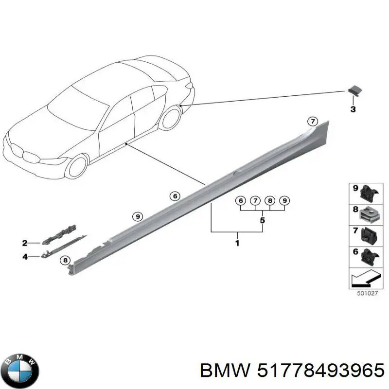  BMW 51778493965 цена, от 44.86 USD