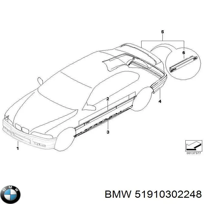 51910302248 BMW Карандаш для подкраски сколов