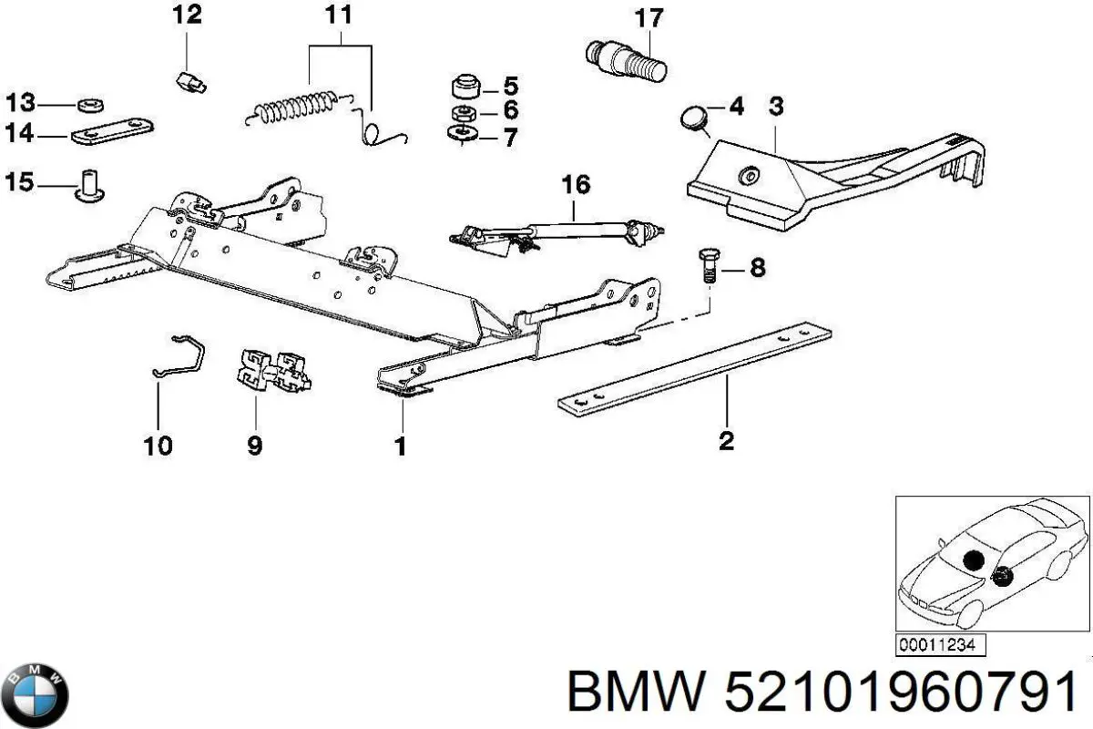 Купить 52101960791 BMW 