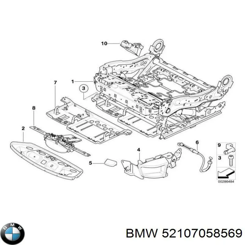 Купить 52107058569 BMW 