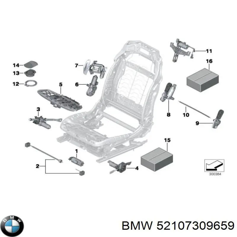 BMW 52107309659 цена, от 357.01 USD