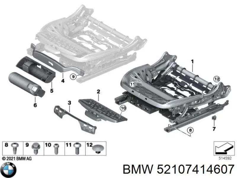  BMW 52107414607 цена, от 240.72 USD
