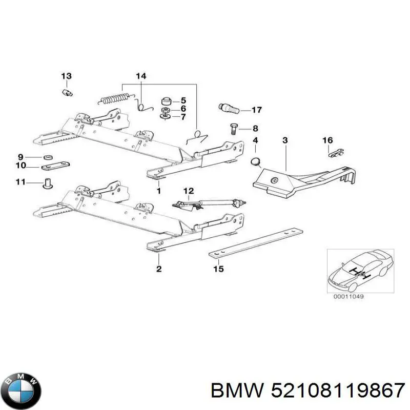 Пробка поддона двигателя BMW 52108119867