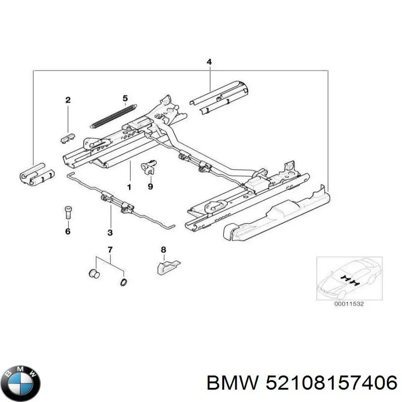 Купить 52108157406 BMW 
