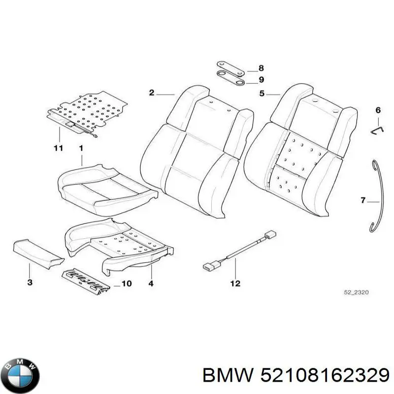  BMW 52108162329 цена, от 561.08 USD