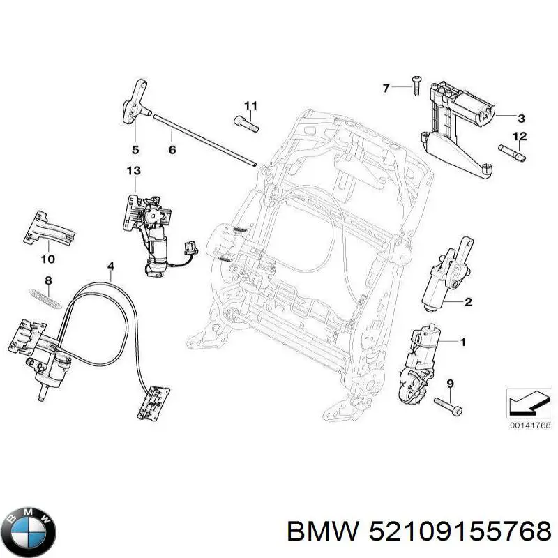  BMW 52109155768 цена, от 50.68 USD