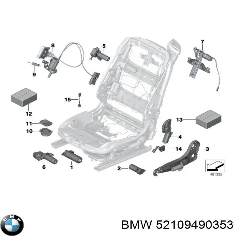 Вентилятор печки 52109490353 BMW