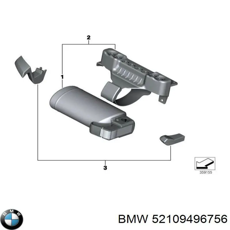  BMW 52109496756 цена, от 176.32 USD