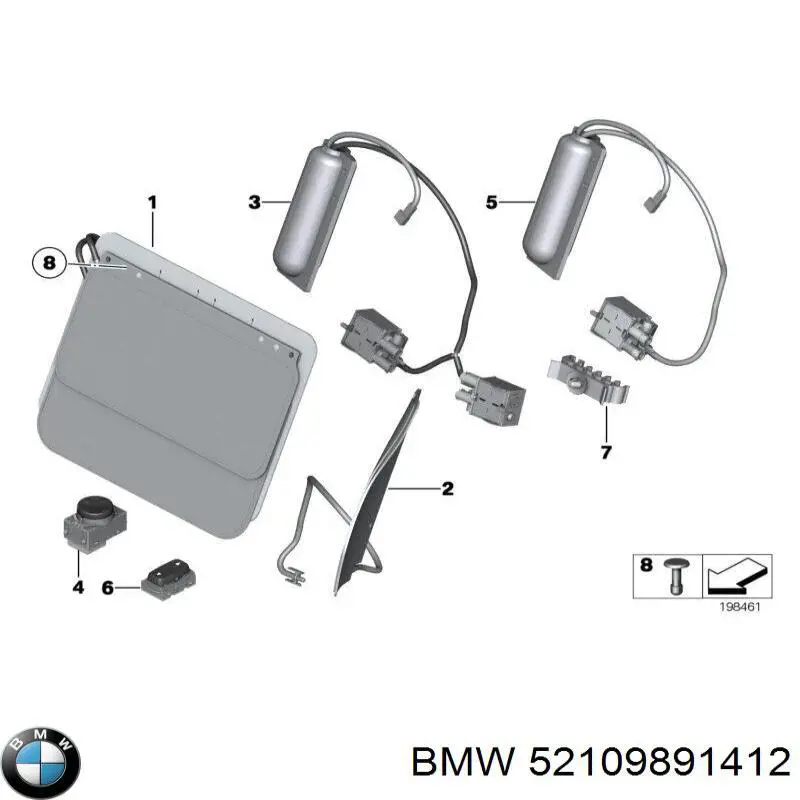  BMW 52107284043 цена, от 171.99 USD