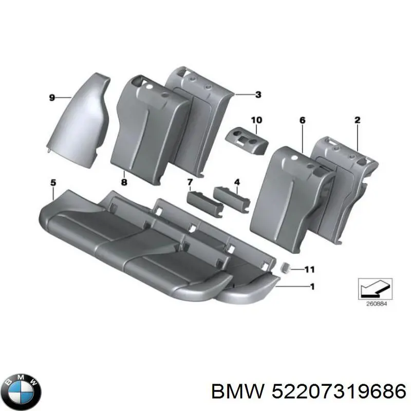 Купить 52207319686 BMW 