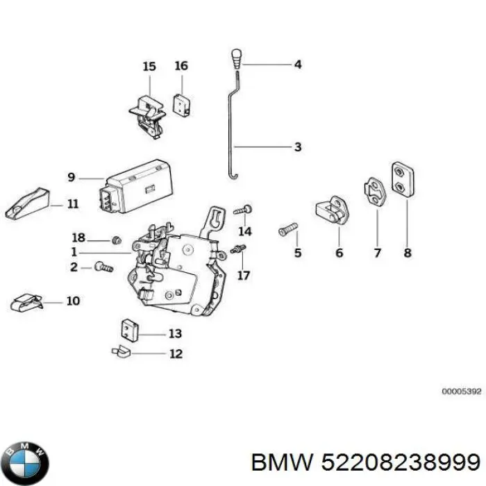  BMW 52208238999 цена, от 0.32 USD