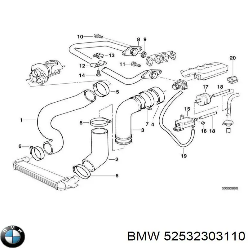 Купить 52532303110 BMW 