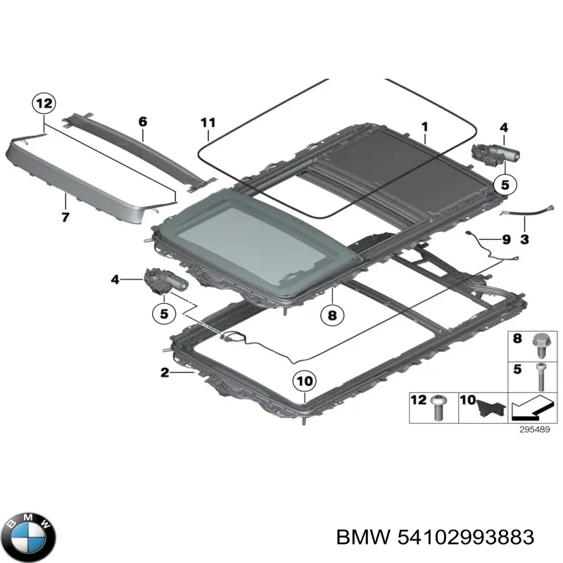54102993883 BMW Мотор привода люка