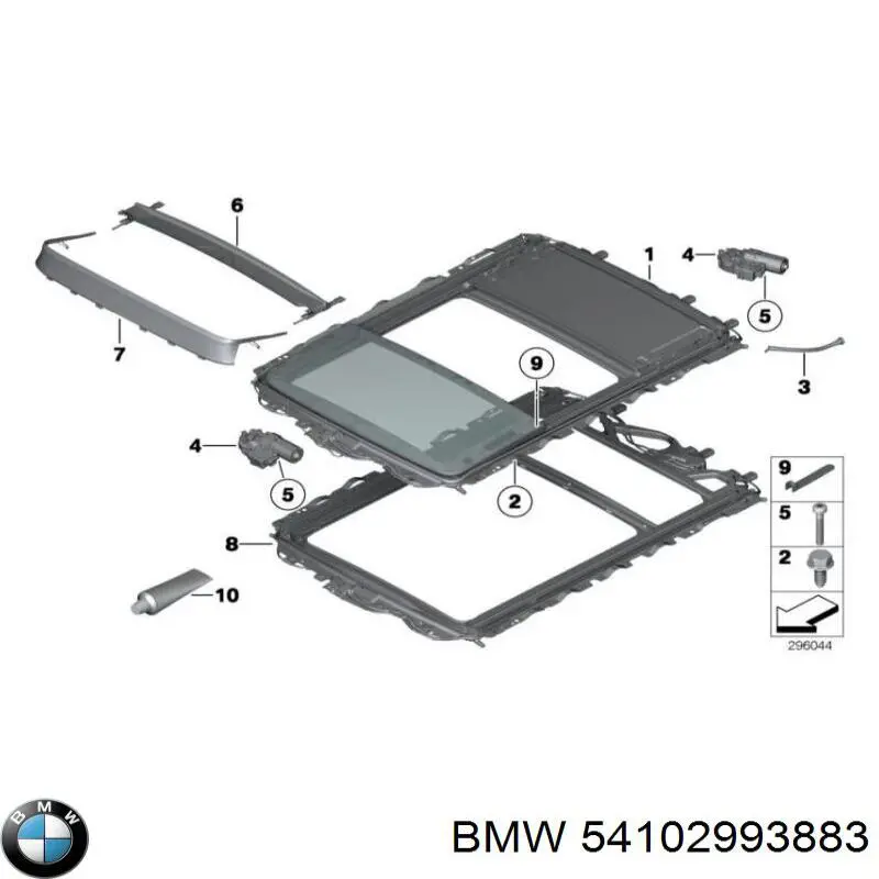 Мотор привода люка BMW 54102993883 цена, от 39.50 USD