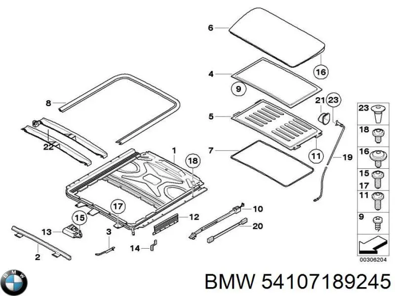 54107189245 BMW Детали люков облицовки кузова