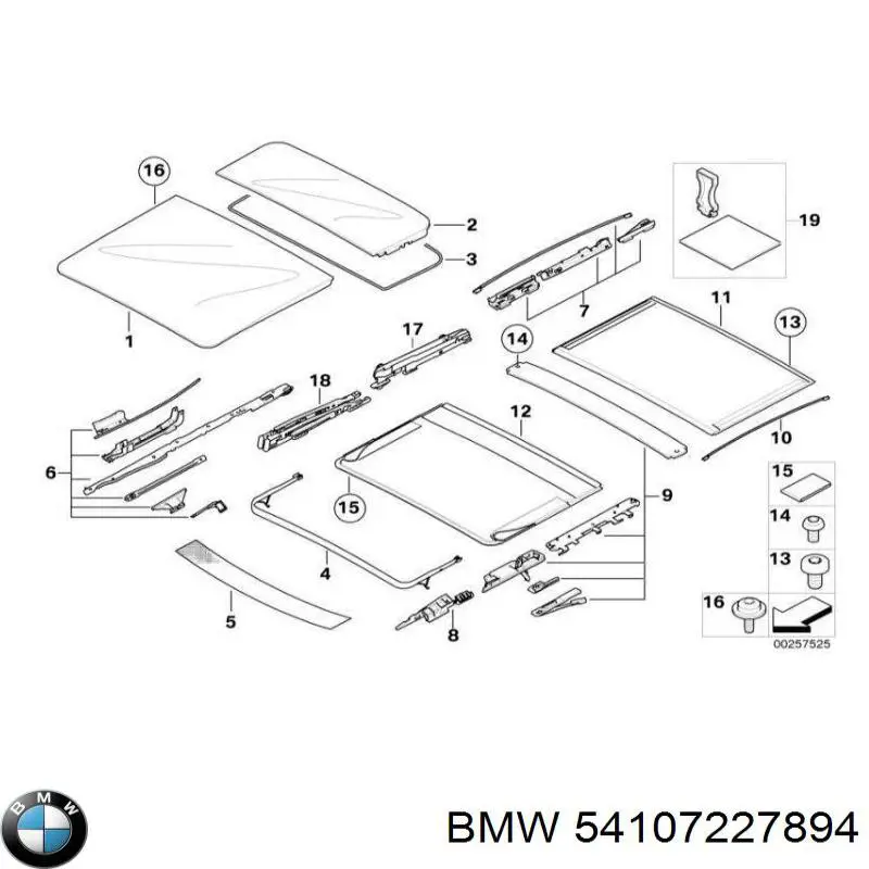  BMW 54107227894 цена, от 258.20 USD