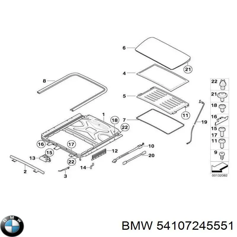 Уплотнители BMW 54137117551