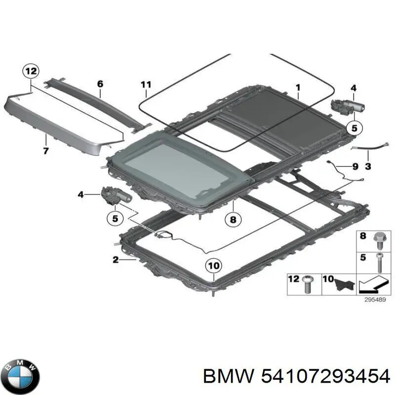 Крыша BMW 54107293454