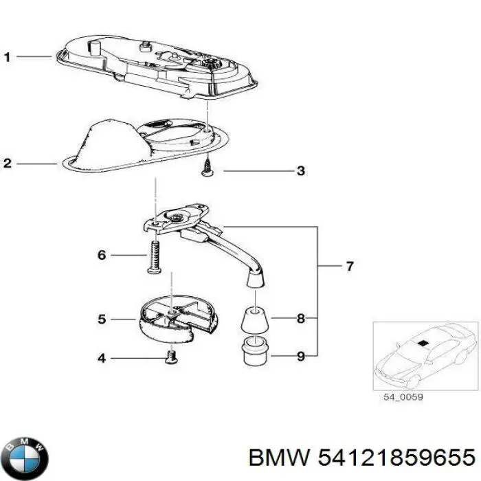 Пробка поддона двигателя BMW 54121859655