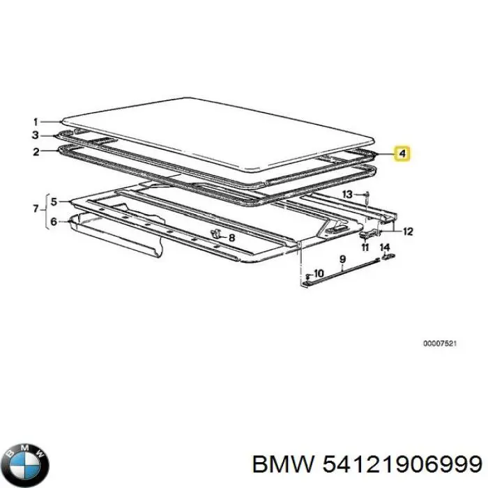 Купить 54121906999 BMW 