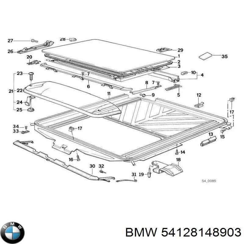  Крышка люка крыши BMW 5 