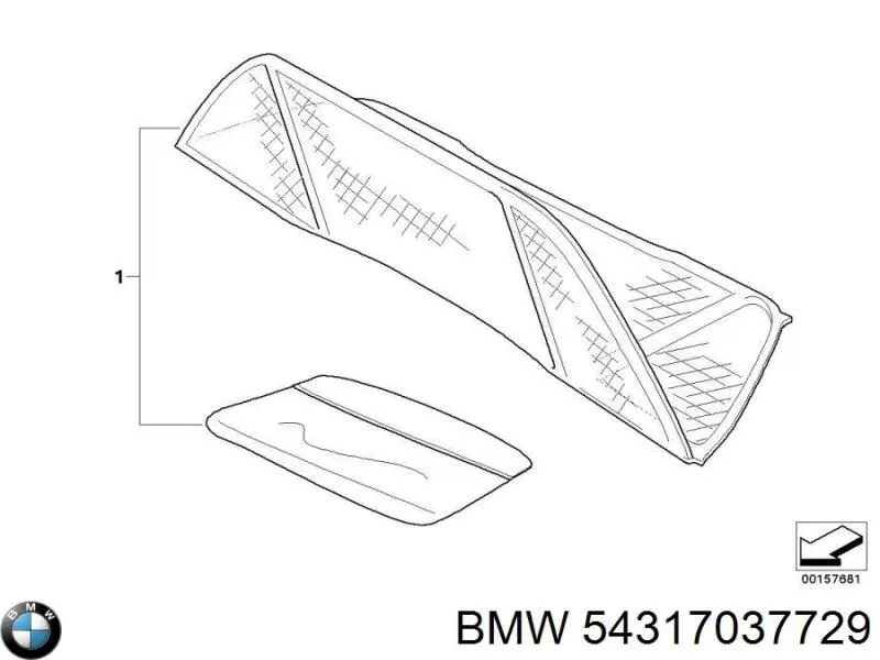  BMW 54317037729 цена, от 1406.64 USD