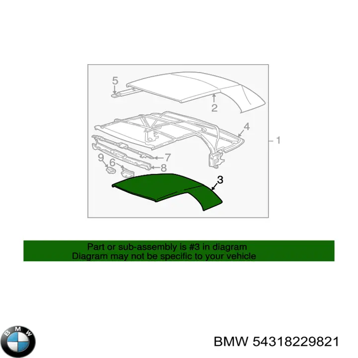 Купить 54318229821 BMW 