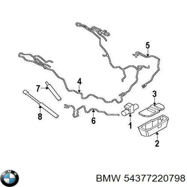 Блок управления АБС (ABS) гидравлический 54377220798 BMW