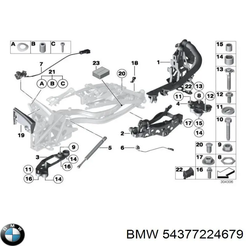  BMW 54377224679 цена, от 281.23 USD