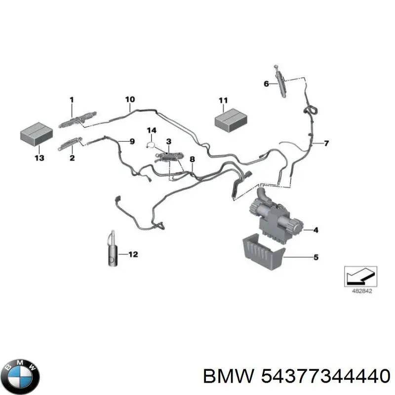 Блок управления АБС (ABS) гидравлический 54377344440 BMW