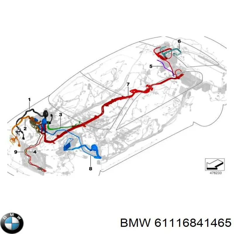  BMW 61116841465 цена, от 55.63 USD