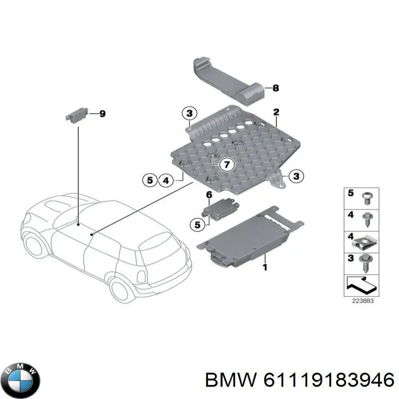 BMW 61119183946 цена, от 434.25 USD