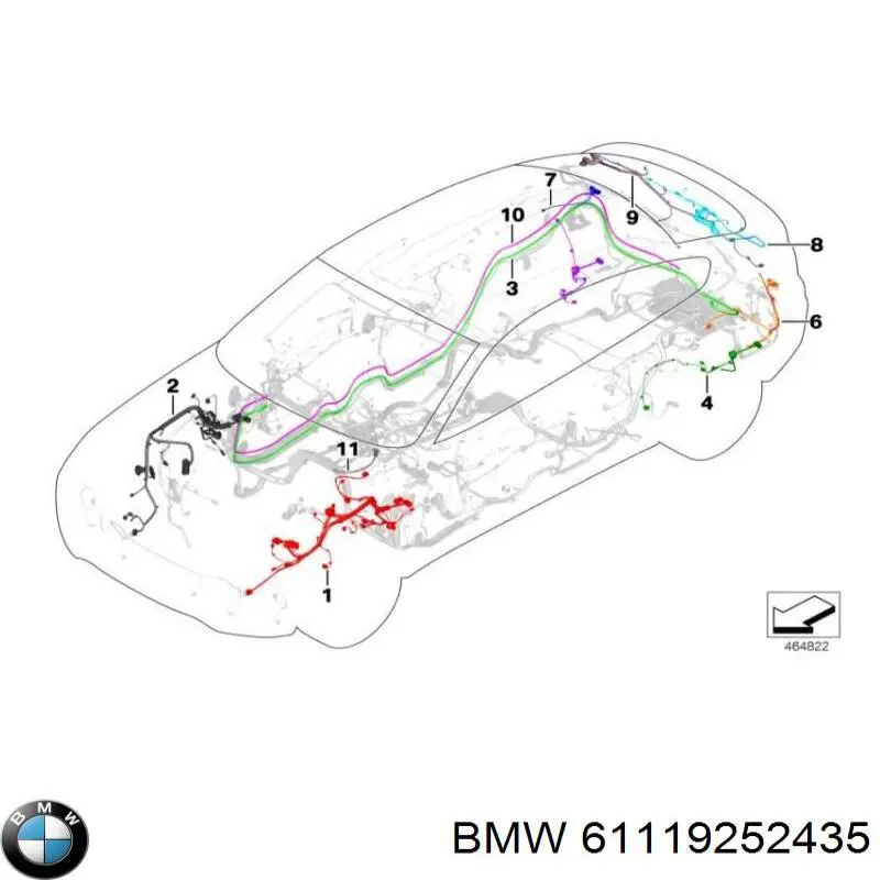 61119252435 BMW 