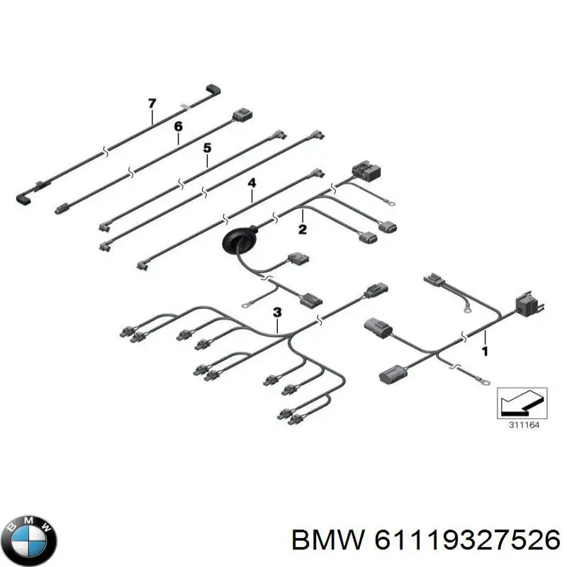  BMW 61119327526 цена, от 42.37 USD