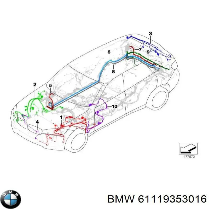 61119353016 BMW 