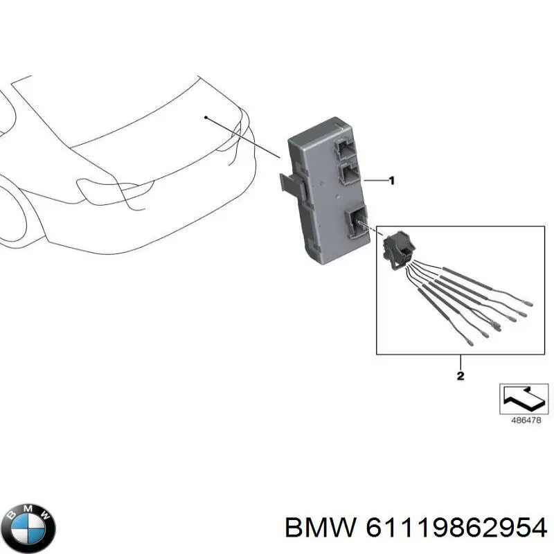 61119862954 BMW 