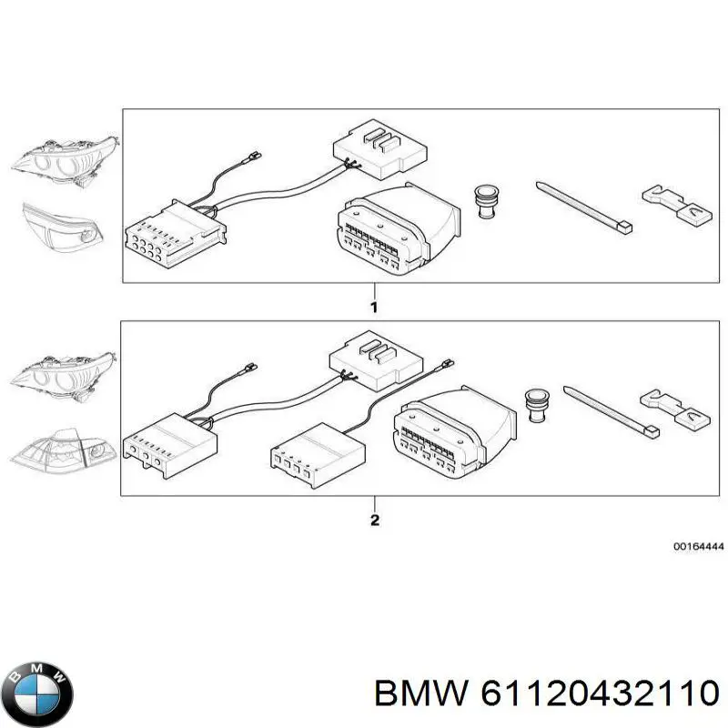 61120432110 BMW проводка заднего фонаря